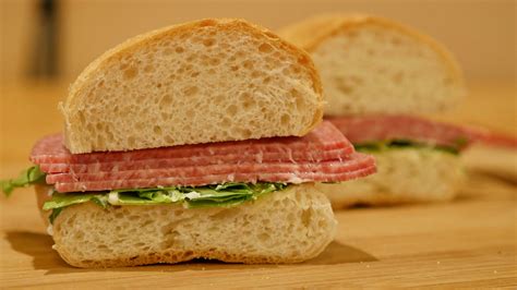 Salami Cream Cheese Sandwich • Turano Baking Co