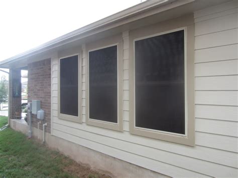 Vinyl window solar screens installation - Solar Screens by Josh, Austin, TX