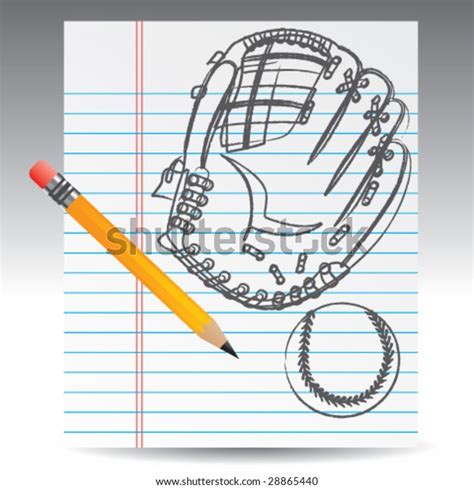 64 Glove Bat Pencil Sketch Images, Stock Photos, 3D objects, & Vectors | Shutterstock