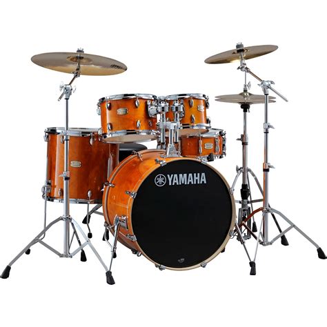 Yamaha Stage Custom Birch 5-Piece Shell Pack With 22" Bass Drum Honey Amber | Guitar Center