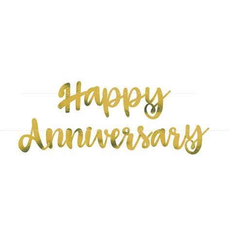 Unique Industries Gold Solid Print Anniversary Party Banners, 2 Count - Walmart.com