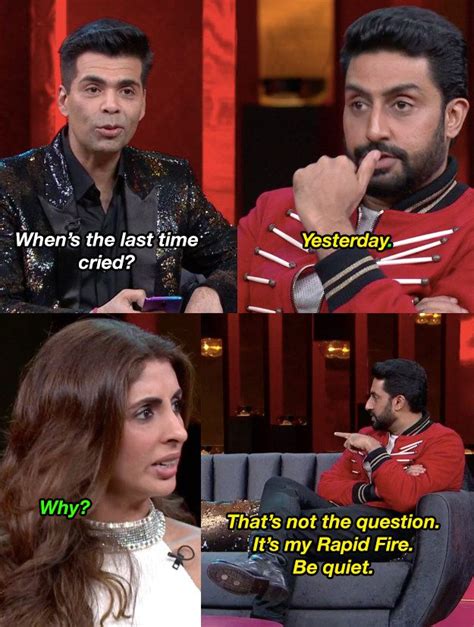 14 "Koffee With Karan" Moments That Prove Abhishek Bachchan Has Left All His Damns At Home | Try ...