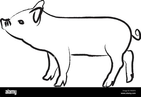 Pig Vector Outline Recently added 33 pig vector images of various designs