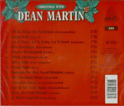 Dean Martin CD: Christmas With Dean Martin - Bear Family Records