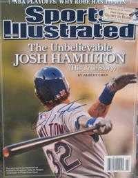 Josh Hamilton autographed Sports Illustrated Magazine (Texas Rangers)