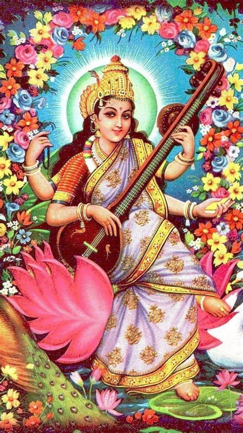 Saraswati Maa, Saraswati Mata Devi HD phone wallpaper | Pxfuel