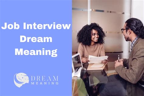 Job Interview Dream Meaning: What Does It Mean For Your Future? - The Dream Meaning