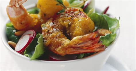 Fried Shrimp Tempura with Mixed Salad recipe | Eat Smarter USA