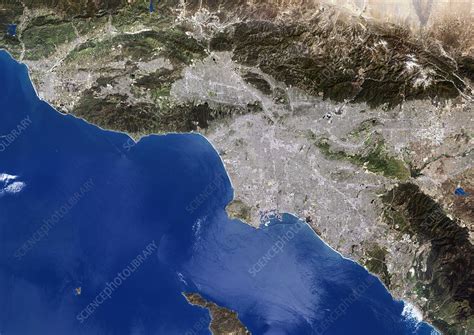 Los Angeles, satellite image - Stock Image - E780/1370 - Science Photo ...