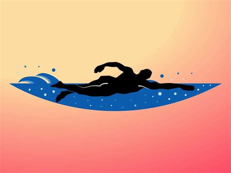 Swimming Man Vector Art & Graphics | freevector.com