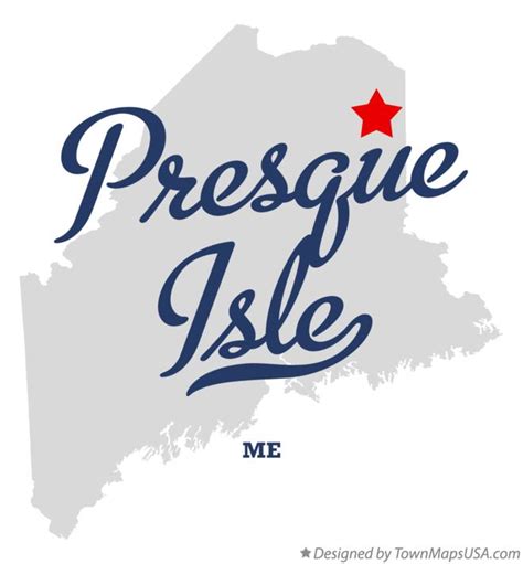 Map of Presque Isle, ME, Maine
