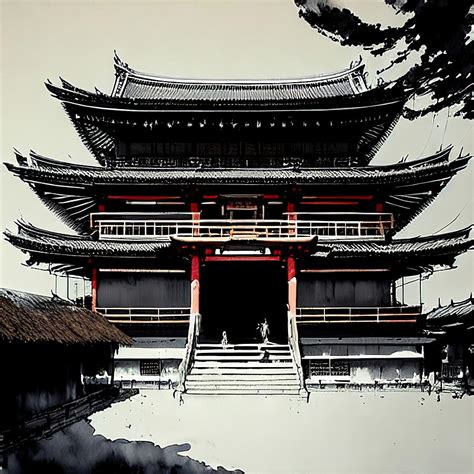 Traditional Japanese Temple Painting by Mihai B - Fine Art America