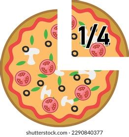 Quarter Pizza Clipart