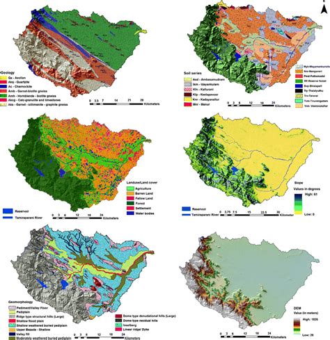 Thematic Maps Showing Geology Soil Land Use Slope Geomorphology And ...