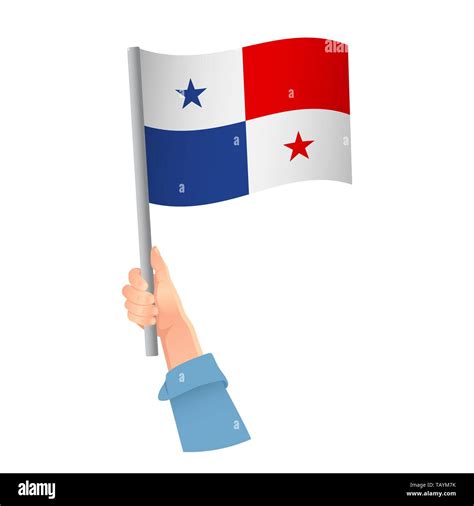 Bandera de Panamá en la mano. Antecedentes patrióticos. La bandera ...