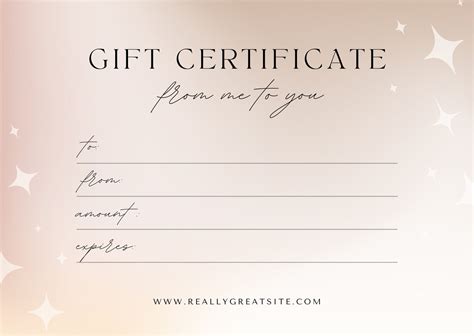 Templates Paper Printable Pink Gift Certificate Template Editable Gift ...