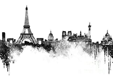 Paris Skyline Drawing at PaintingValley.com | Explore collection of ...