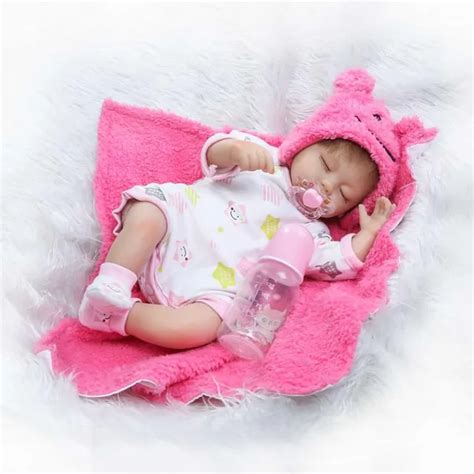 17inch Reborn Baby Doll Accessories Clothes Sets Cotton Bodysuit Hat Blankets Socks Clothing ...