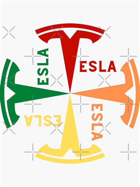 "Tesla Wheel logo" Sticker by BTCMOON | Redbubble