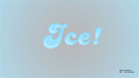 Ice font by Myeongni on DeviantArt