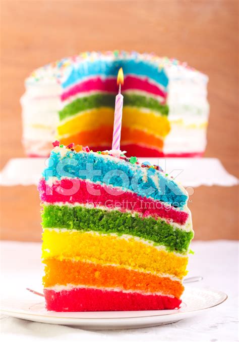 Rainbow Cake Slice Stock Photo | Royalty-Free | FreeImages