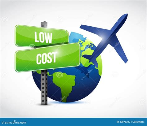 Low Cost Travel Globe Illustration Design Stock Illustration - Illustration of international ...