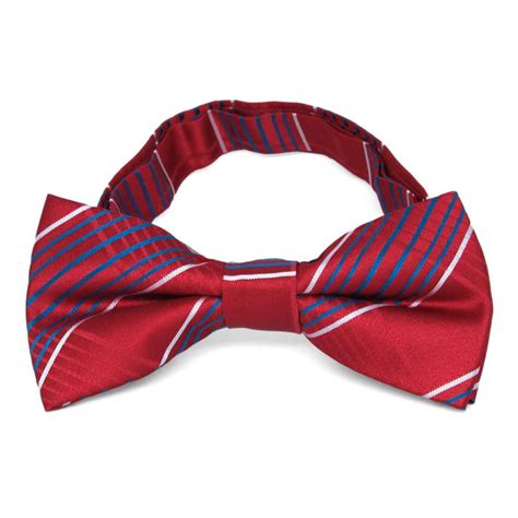 Dark Red Plaid Bow Tie | Shop at TieMart – TieMart, Inc.