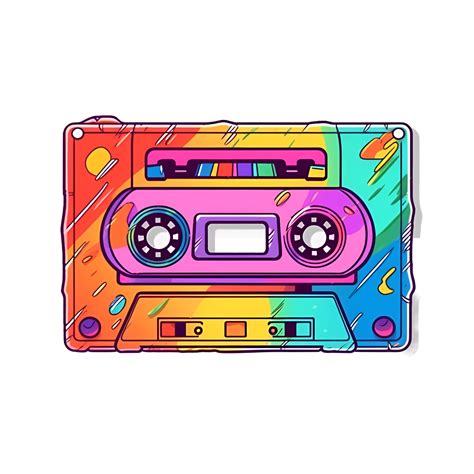 Retrowave Cassette Tape 80s Clipart 23828835 PNG