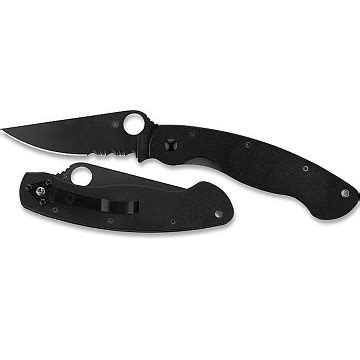 Spyderco Folding Knife - Military - Black | Buy online in South Africa ...