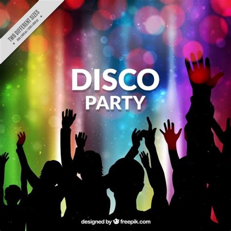 Premium Vector | Coloured disco party background