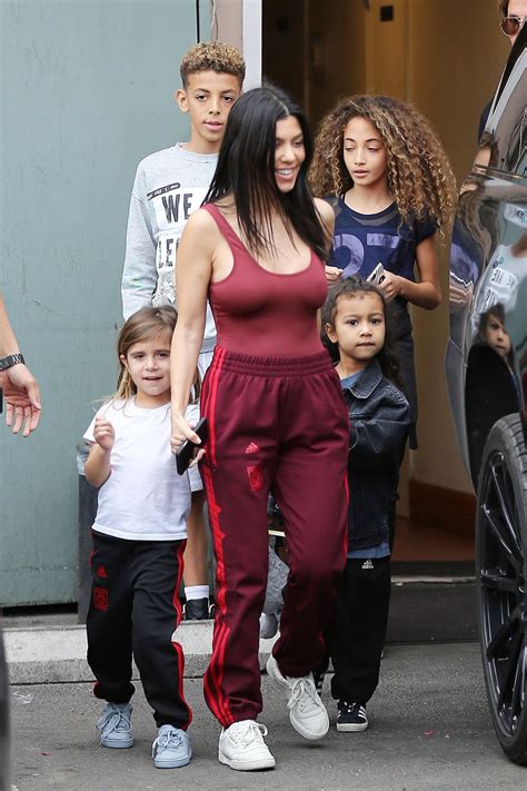 Kourtney Kardashian babysits her niece North West and Scottie and Larsa ...