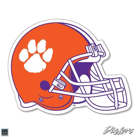 Clemson | Clemson 2" Football Helmet Durable Sticker | Alumni Hall