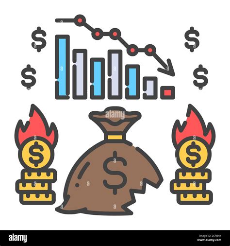 Simple graph economics drawing Cut Out Stock Images & Pictures - Alamy