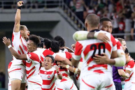 Japan rises to rugby's world No.8 -- The match in pictures - Nikkei Asia