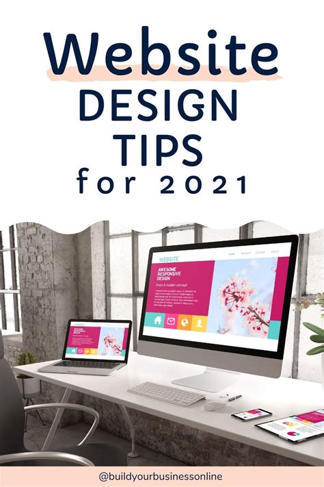 Website design tips for 2021