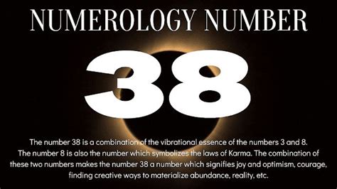 Numerology: The meaning of number 38 | Numerology, Numerology numbers, Positive quotes for work