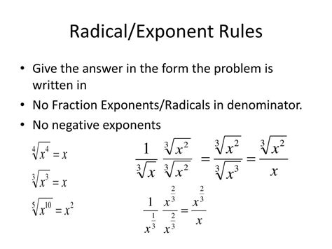 PPT - Rational Exponents PowerPoint Presentation, free download - ID:1894054