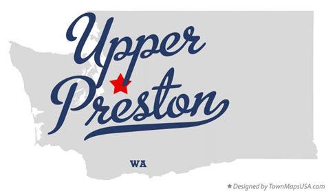 Map of Upper Preston, WA, Washington