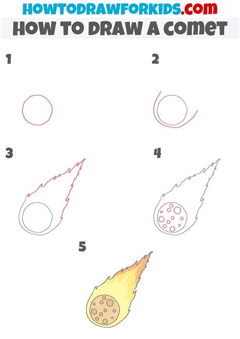 How to Draw a Comet | Drawing tutorial easy, Easy drawings, Drawings