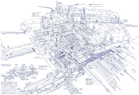 3D plan of Shinjuku Station by Tomoyuki Tanaka [6000×4000] : r/Tokyo