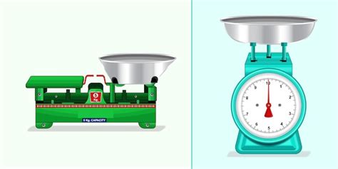 Premium Vector | Two different types of scales