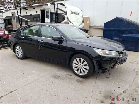 Report 1HGCR2F85EA118589 HONDA ACCORD 2014 BLACK GAS - price and damage ...