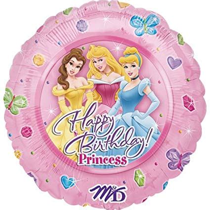 Disney Princess Happy Birthday Balloon