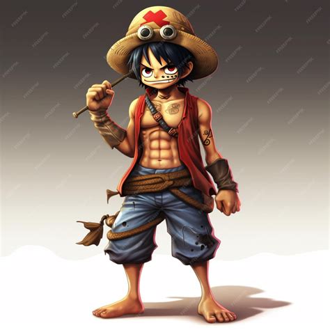 Premium AI Image | Monkey d piece luffy anime standing character picture AI Generated art