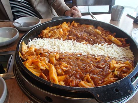 Dak galbi, also romanized dalk galbi, is a popular Korean dish generally made by stir-frying ...