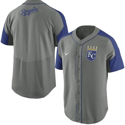 Nike Kansas City Royals Gray Dri-FIT Woven Jersey