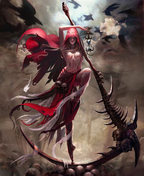 Reaper girl: Original fantasy character [digital... (25 May 2018)｜Random Anime Arts [rARTs ...