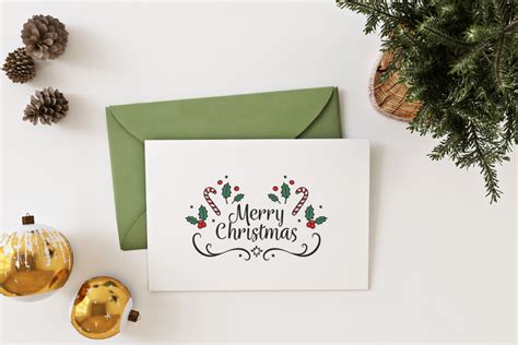 Free Christmas Card with Envelope Mockup | Free Mockups, Best Free PSD ...