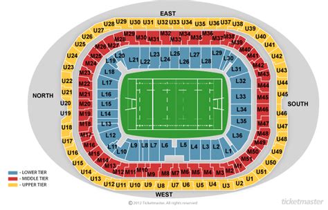 The Varsity Match 2018 Seating Plan - Twickenham Stadium