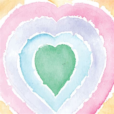 watercolor love heart shape illustration background 14071239 Vector Art at Vecteezy